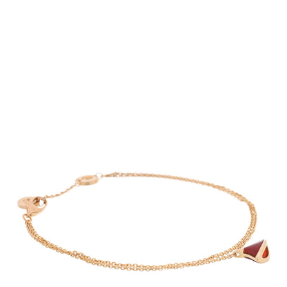 Bulgari 18K Rose Gold Carnelian Divas' Dream Bracelet SM 1 of 4
