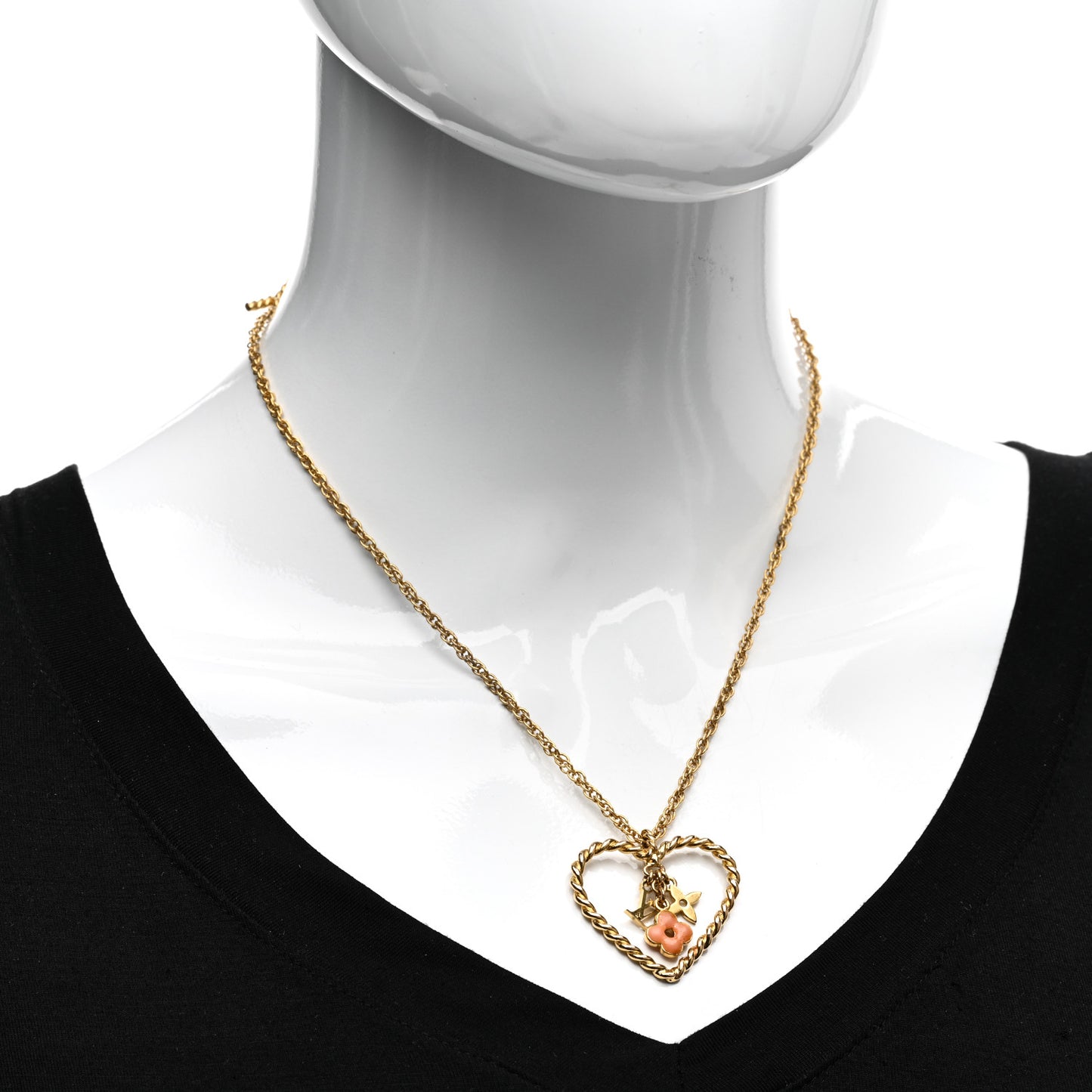Sweet Monogram In My Heart Necklace