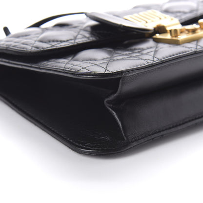 Christian Dior Lambskin Cannage Large Dioraddict Flap Bag Black 6 of 9