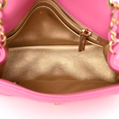 Chanel Lambskin Quilted Mini Pearl Crush Flap Pink 5 of 10