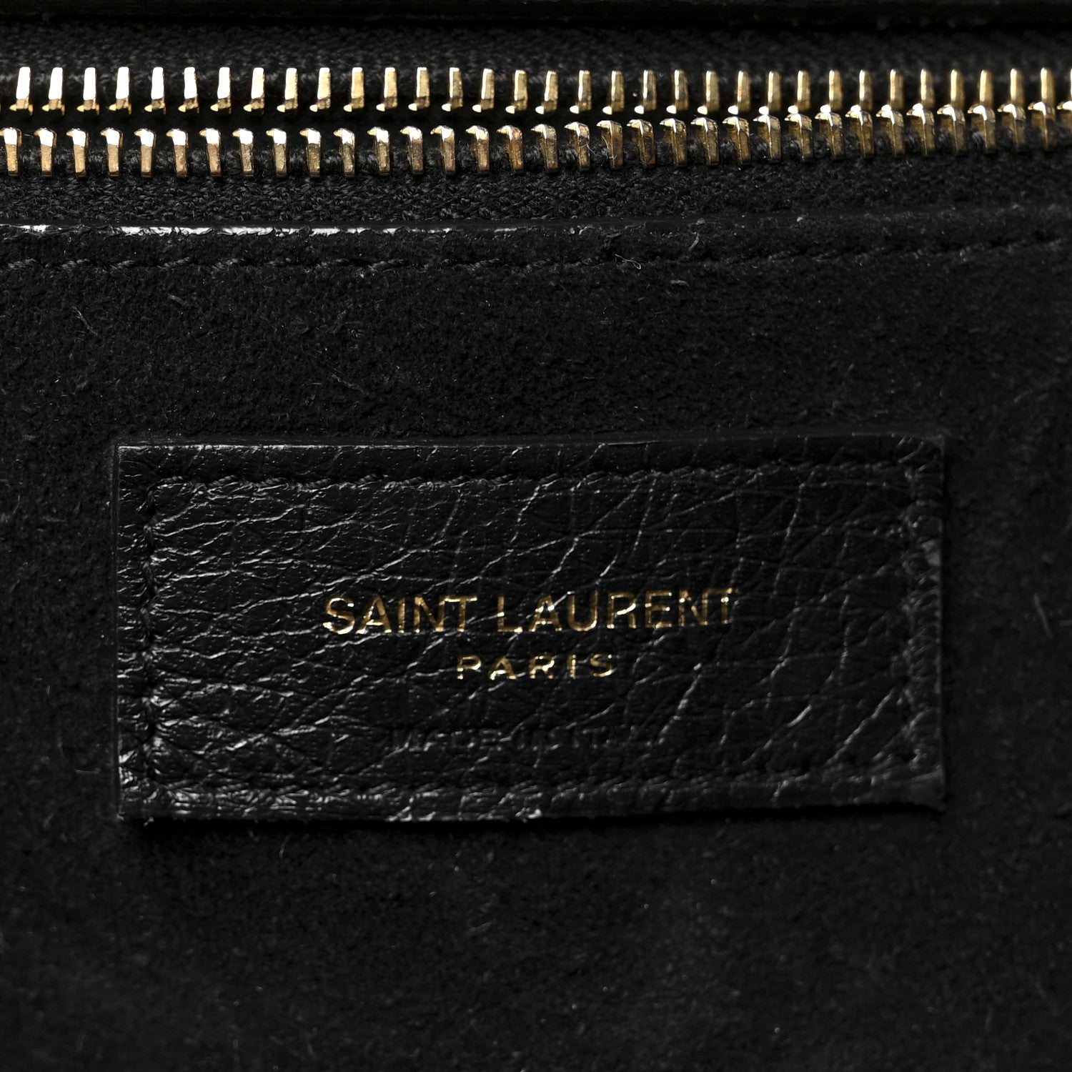 Saint Laurent Grained Deerskin Bea Tote Black 6 of 16