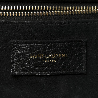 Saint Laurent Grained Deerskin Bea Tote Black 6 of 16