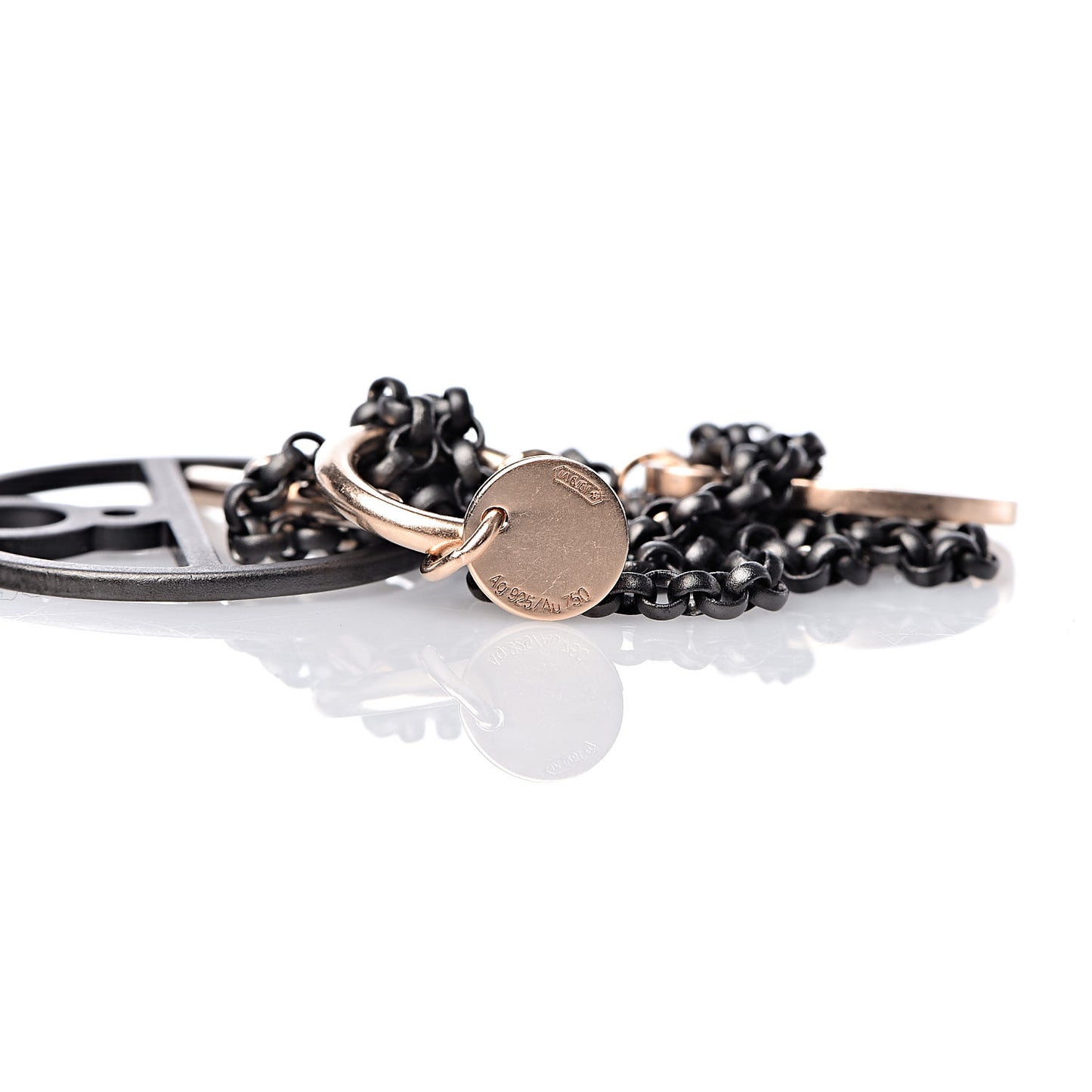 Sterling Silver 18K Rose Gold Crazy Caleche Bracelet