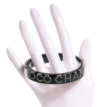 Chanel Resin Pearl Coco Bangle Black 2 of 5
