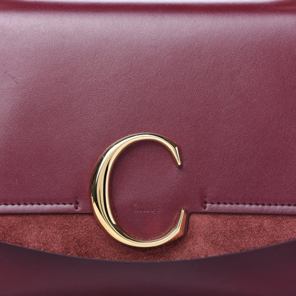 Chloe Calfskin Small C Double Carry Plum Purple 10 of 10