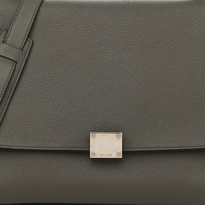 Celine Drummed Calfskin Suede Medium Trapeze Souris 7 of 9