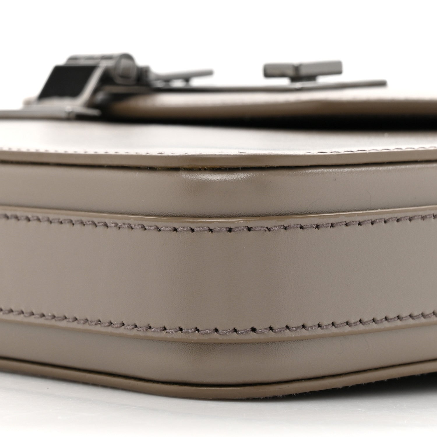 Christian Dior Smooth Calfskin Lock Messenger Bag Beige 9 of 16