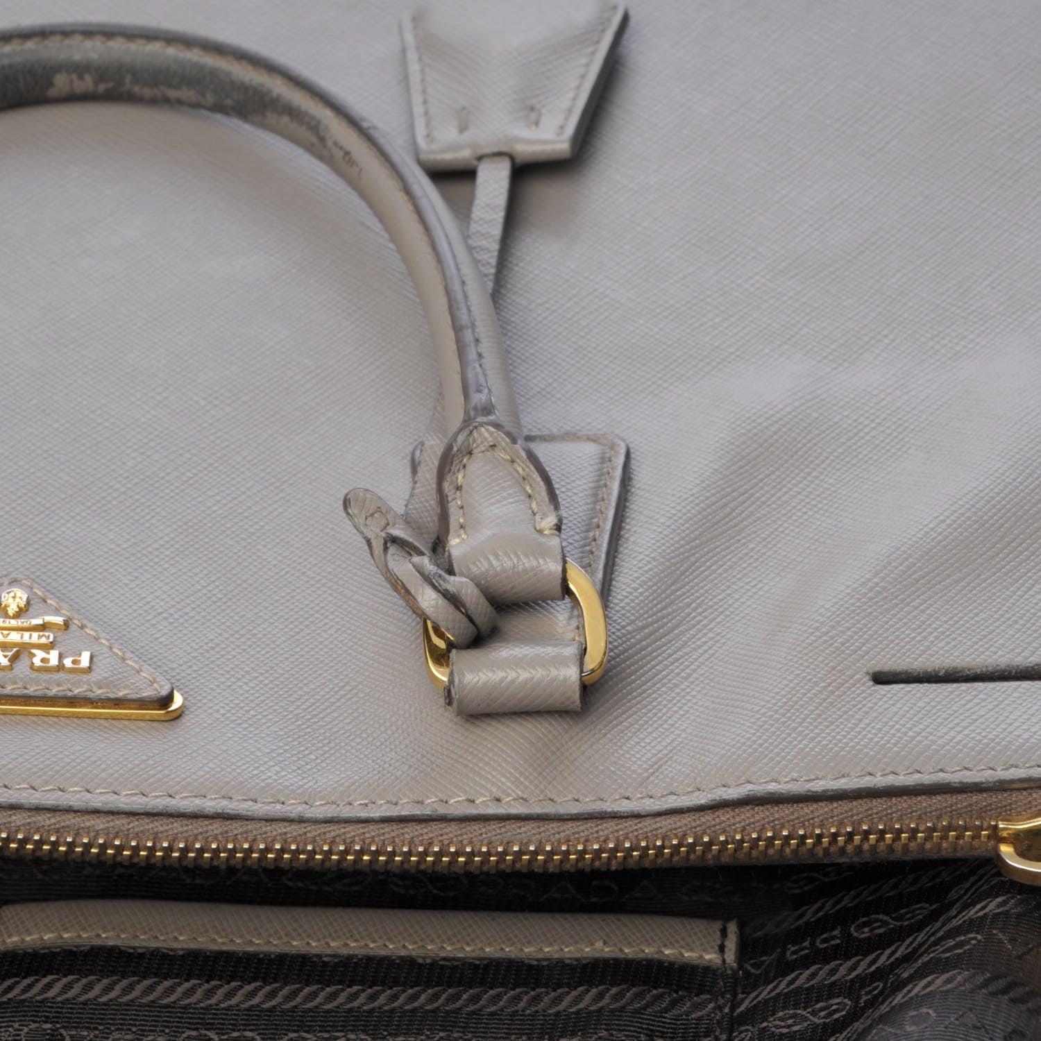Prada Saffiano Lux Extra Large Galleria Double Zip Tote Argilla 24 of 26