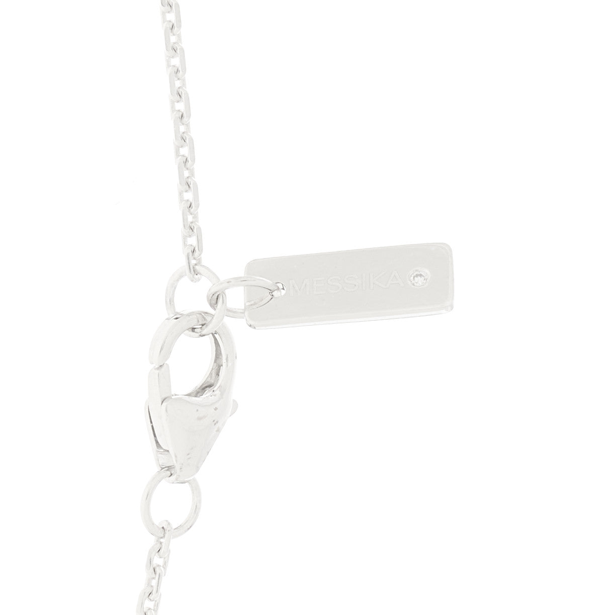 18K White Gold Diamond Move Pave Necklace