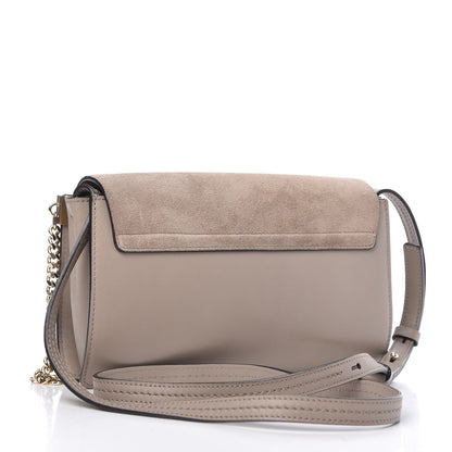 Chloe Suede Calfskin Small Faye Shoulder Bag Motty Grey 3 of 9