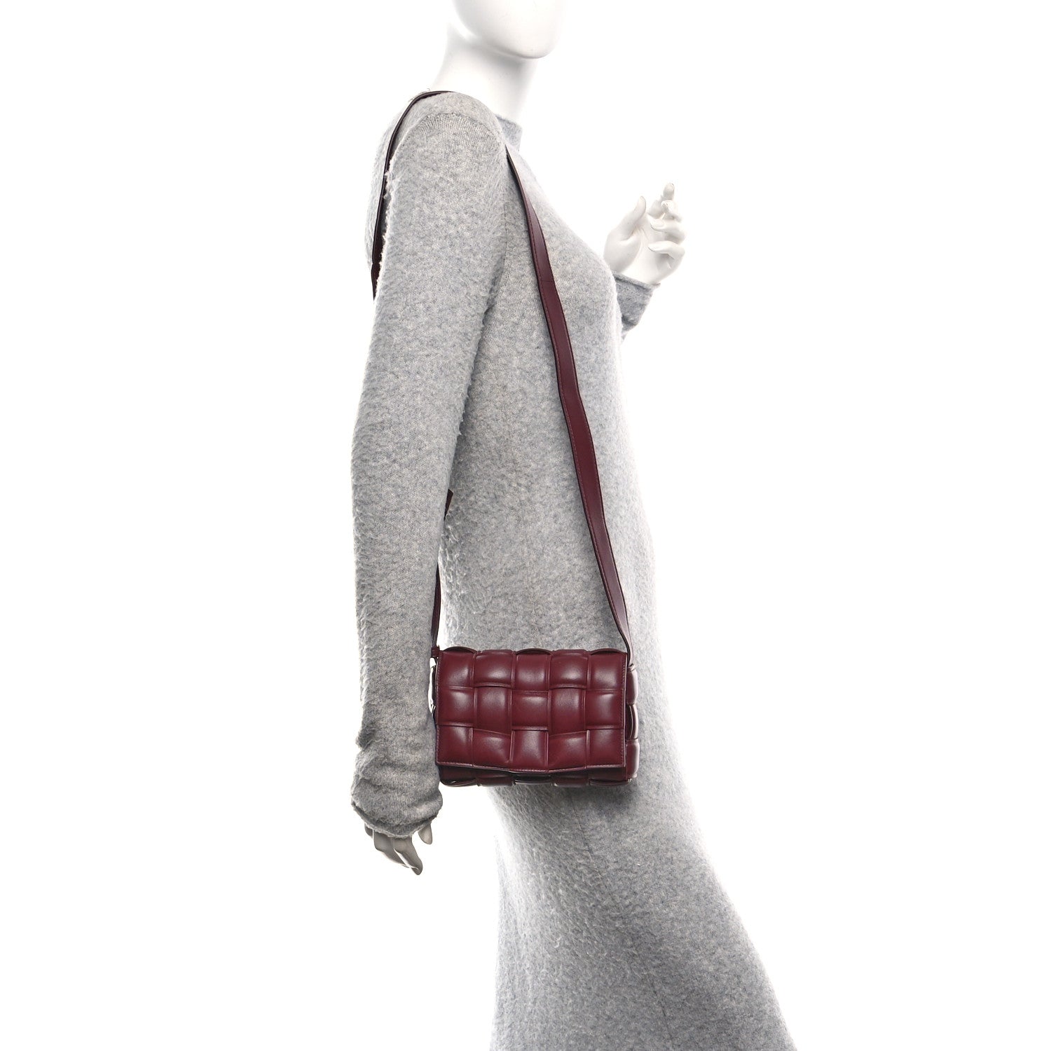 Bottega Veneta Nappa Maxi Intrecciato Small Padded Cassette Crossbody Bag Barolo 2 of 11
