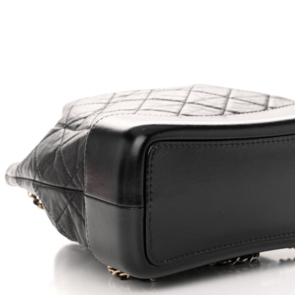 Chanel Aged Calfskin Quilted Small Gabrielle Backpack Black 9 of 11