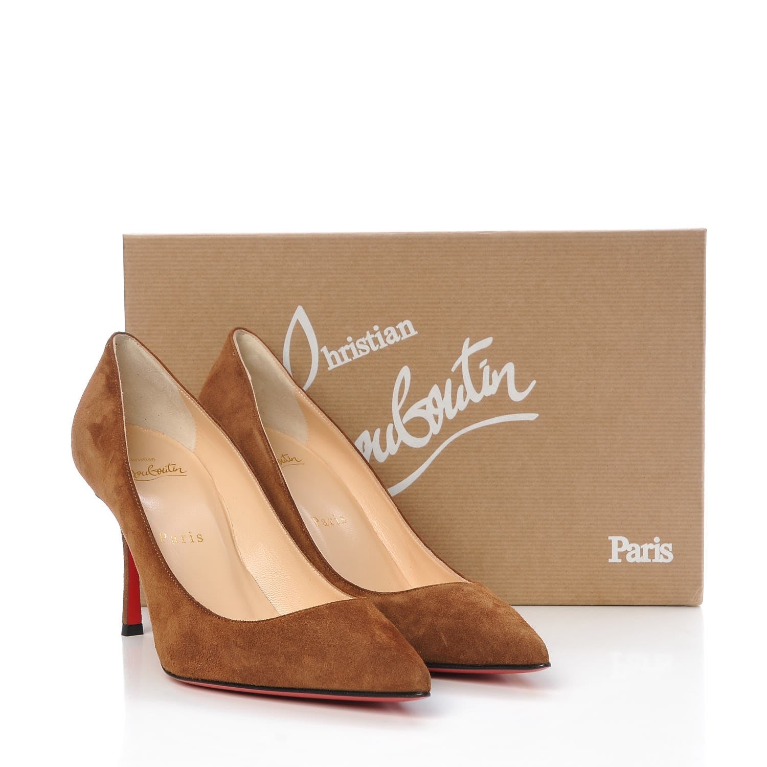 Christian Louboutin Veau Velours Decoltish 85 Pumps 36.5 Indiana 9 of 9