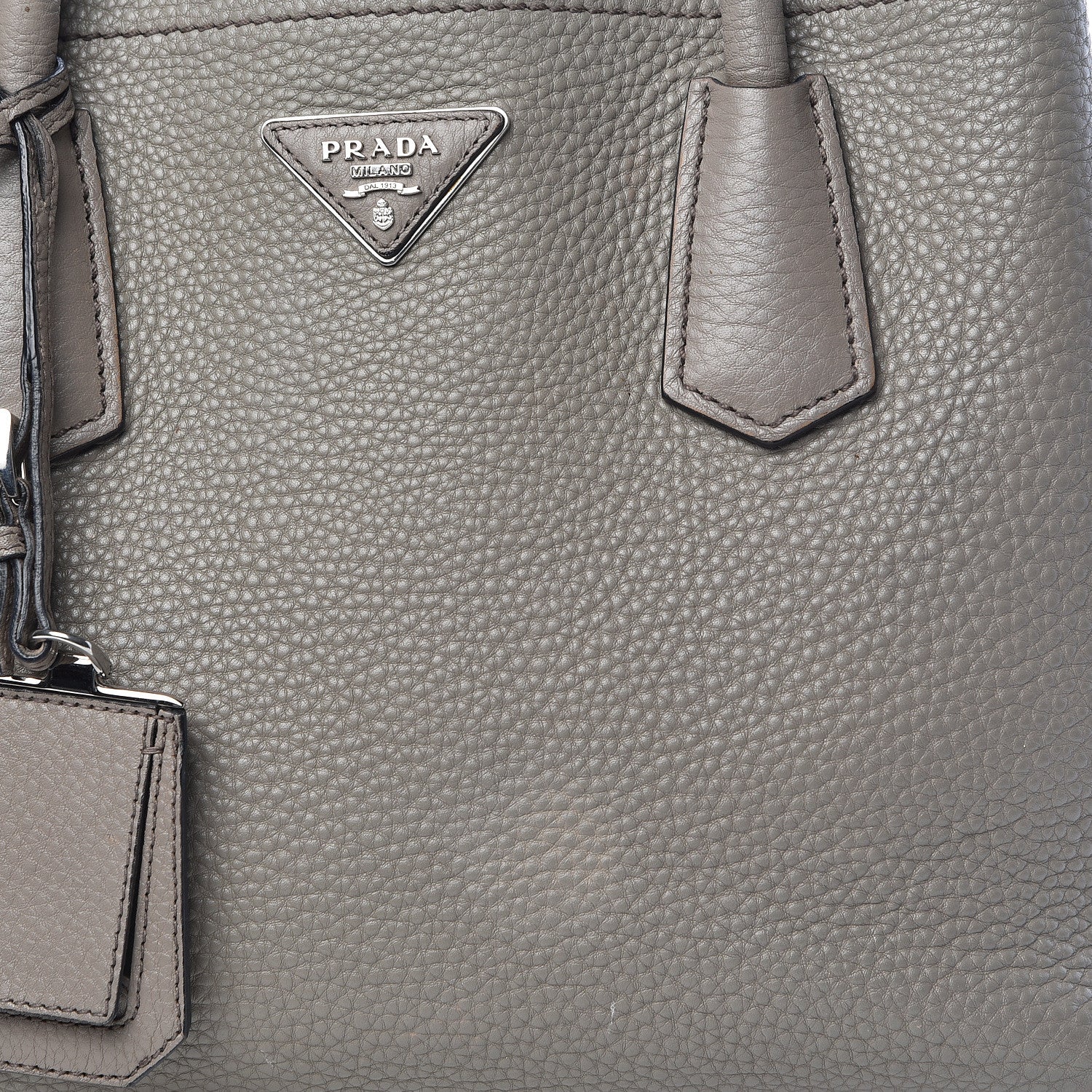 Prada Vitello Daino Small Double Bag Argilla Black 20 of 23