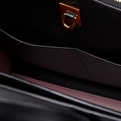 Louis Vuitton Calfskin City Steamer MM Magnolia Black 9 of 19