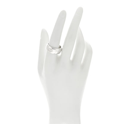 Gucci Sterling Silver Blind for Love Band Wide Ring 60 9 2 of 6