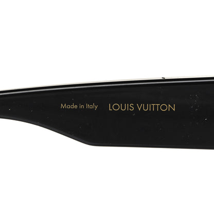 Louis Vuitton Acetate Swarovski Crystal Cyclone Sunglasses Z1578W Black 6 of 8