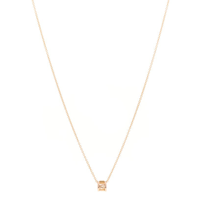 Tiffany 18K Rose Gold Atlas Open Pendant Necklace 1 of 5