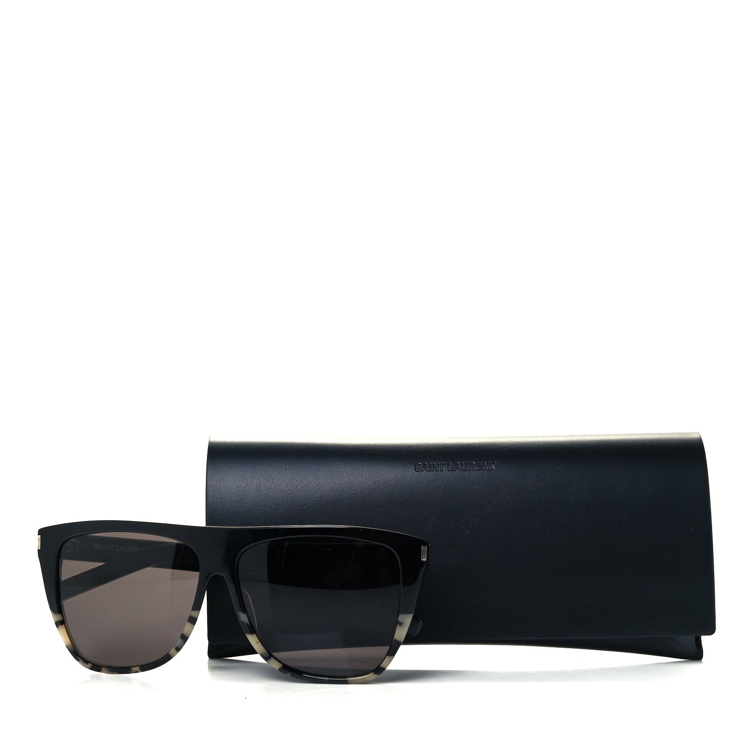 Saint Laurent Flat Top SL1 026 Sunglasses Black Tortoise 9 of 9