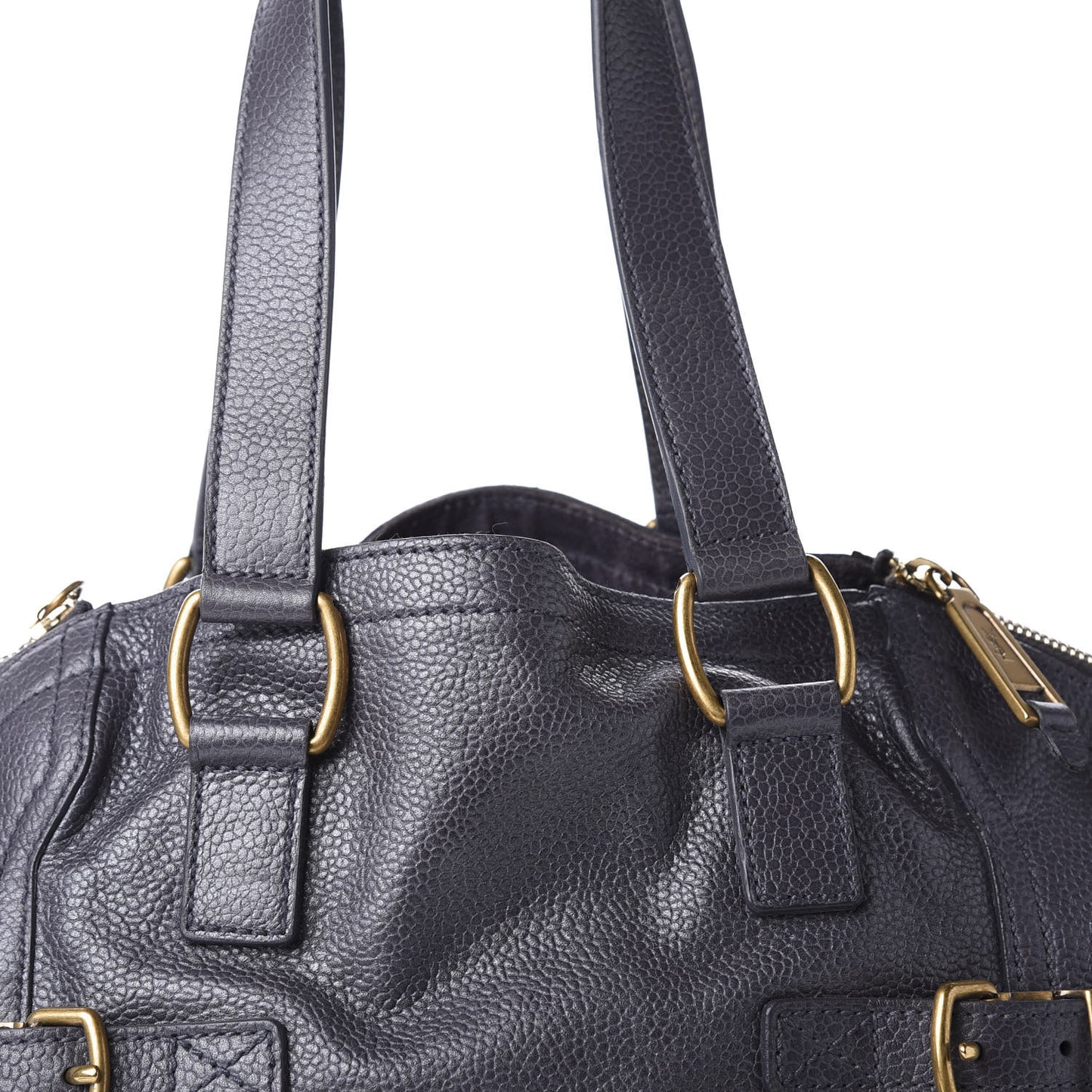 Calfskin Small Downtown Tote Grey