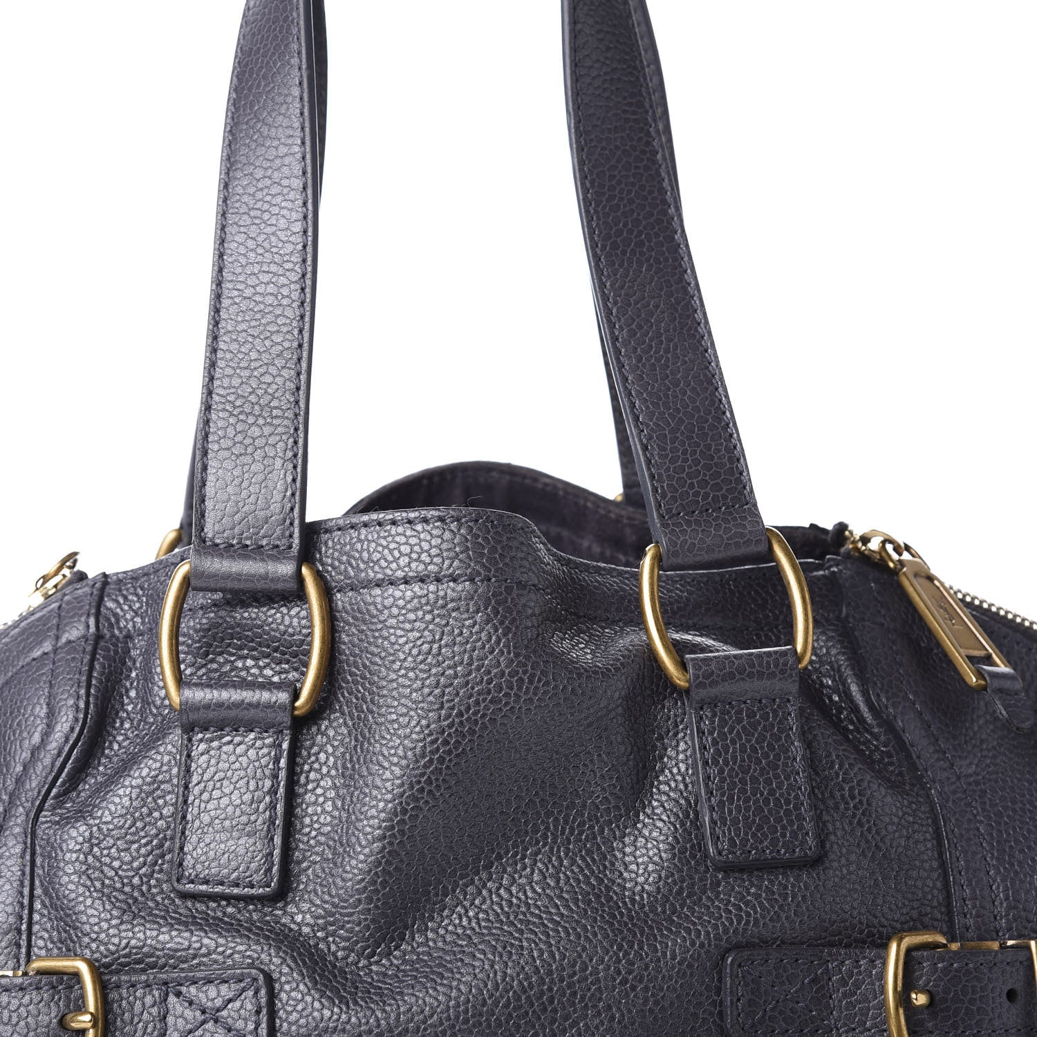 Saint Laurent Calfskin Small Downtown Tote Grey 9 of 9