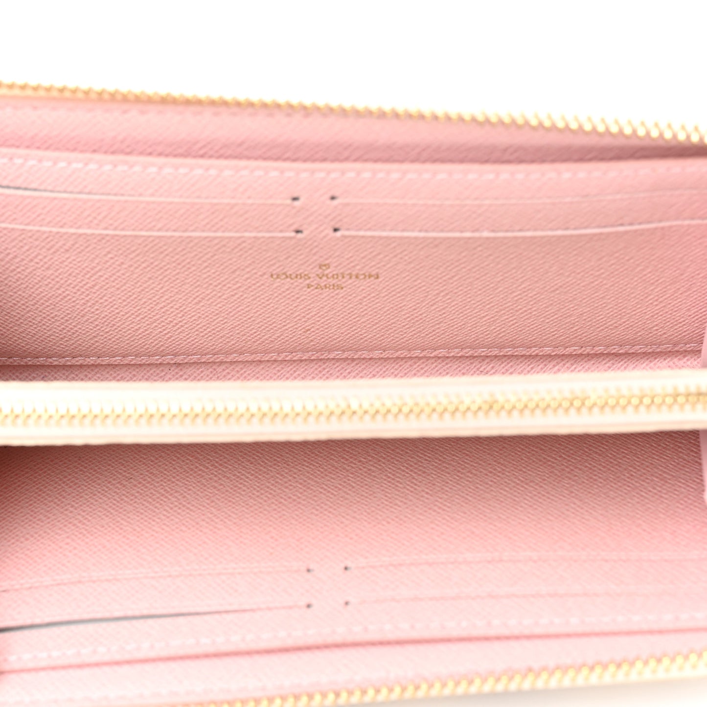 Damier Azur Clemence Wallet Rose Ballerine
