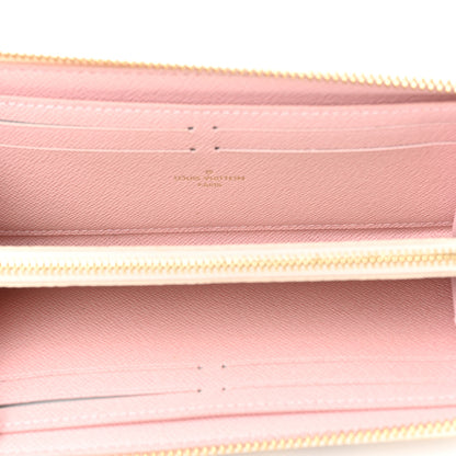 Louis Vuitton Damier Azur Clemence Wallet Rose Ballerine 4 of 7