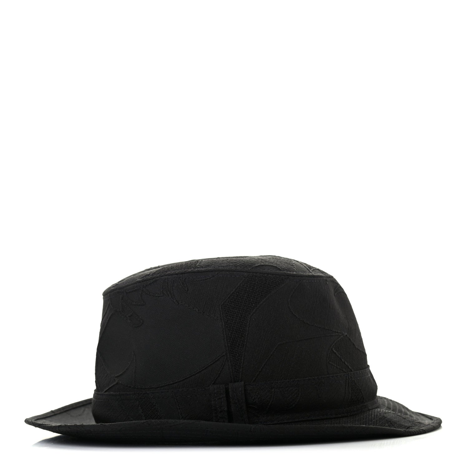 Hermes Silk Woven Dragons Funk Hat 59 Black 3 of 8