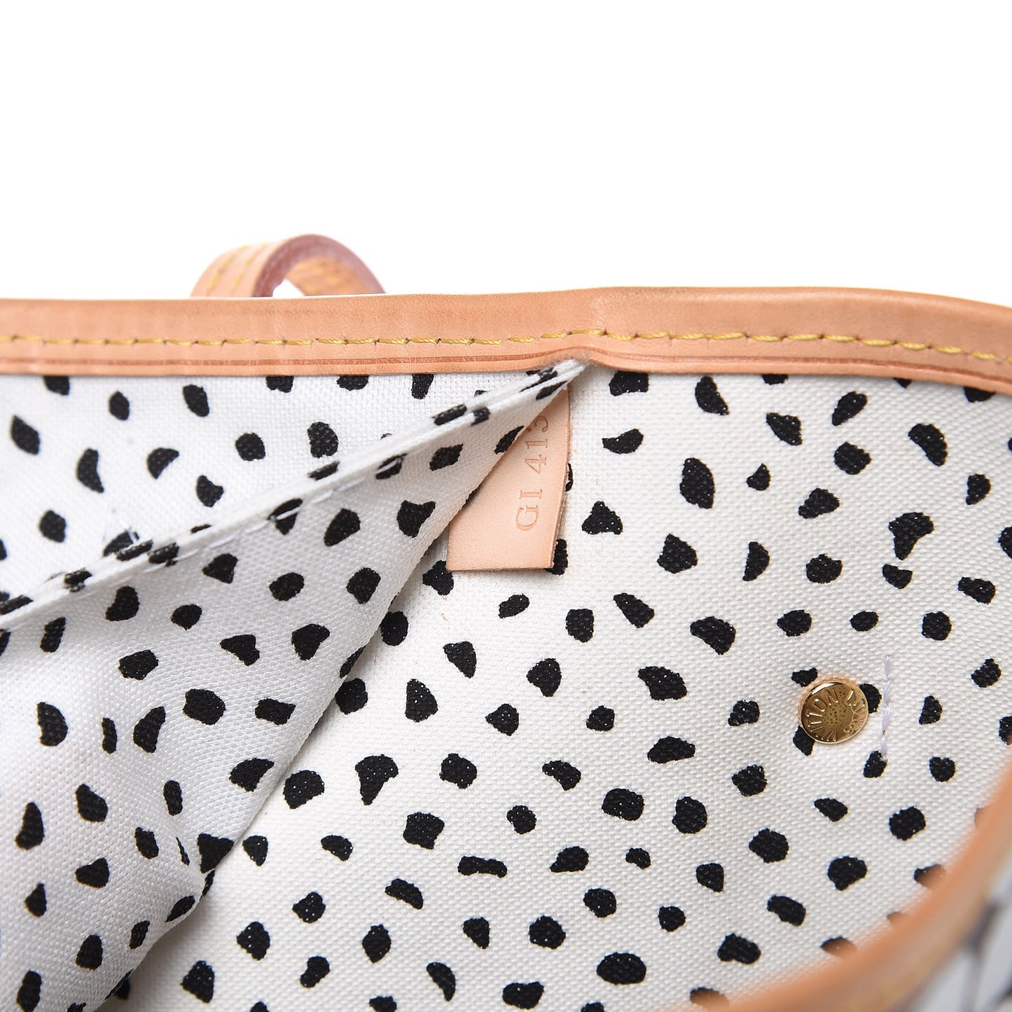 Monogram Kusama Waves Neverfull MM White