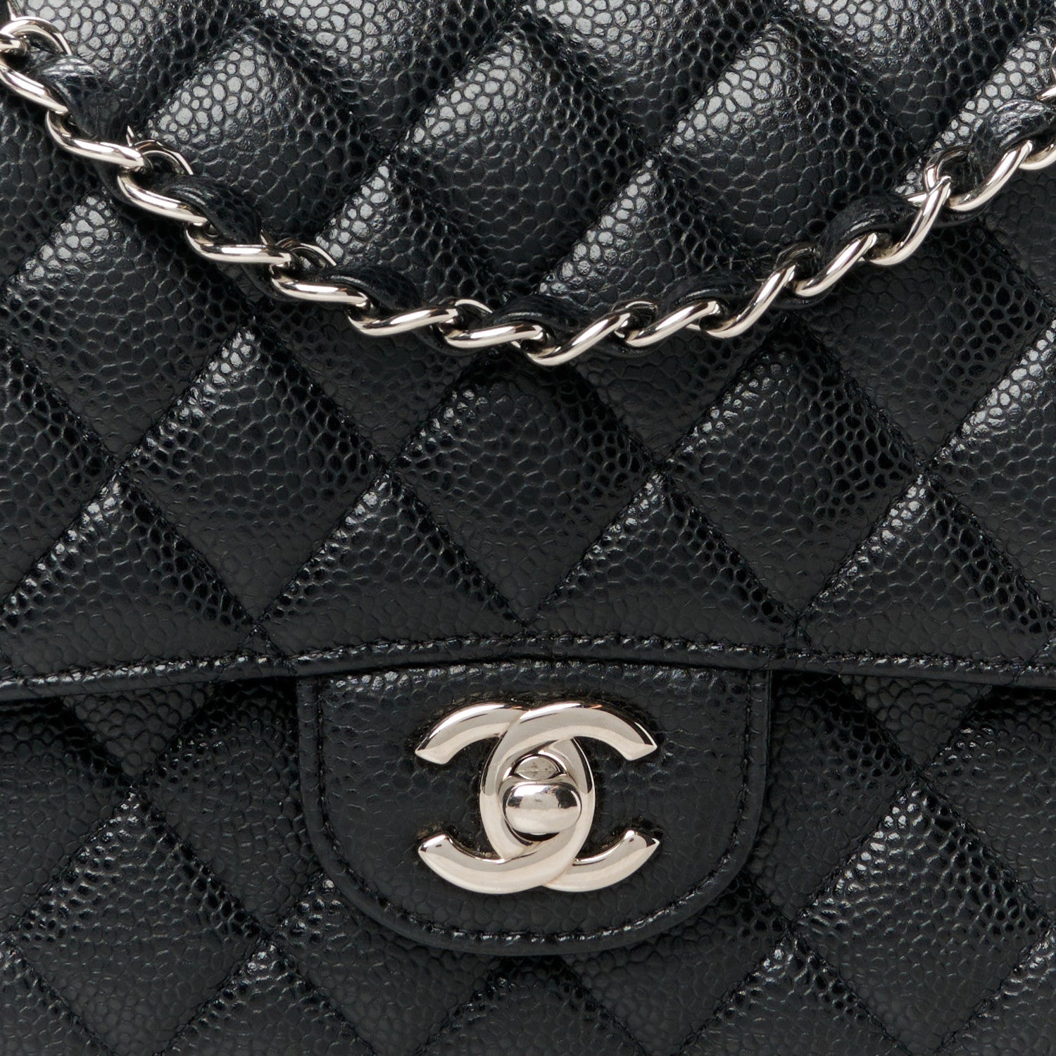 Chanel Caviar Quilted Medium Double Flap Black 9 of 11