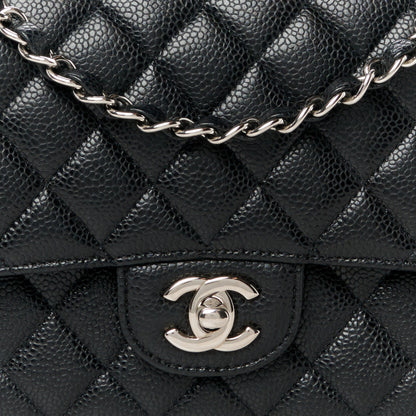 Chanel Caviar Quilted Medium Double Flap Black 9 of 11