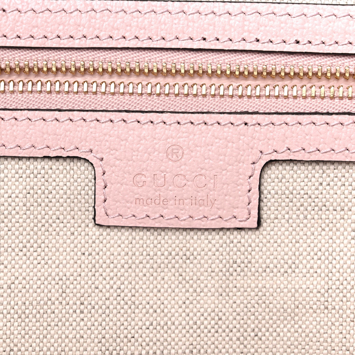 Gucci Monogram Jumbo GG Textured Dollar Calfskin Medium Ophidia Shopping Tote Beige Perfect Pink 6 of 11