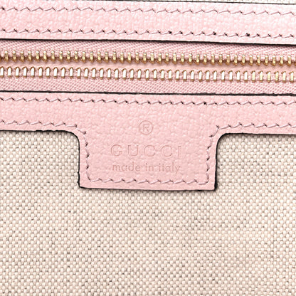 Gucci Monogram Jumbo GG Textured Dollar Calfskin Medium Ophidia Shopping Tote Beige Perfect Pink 6 of 11