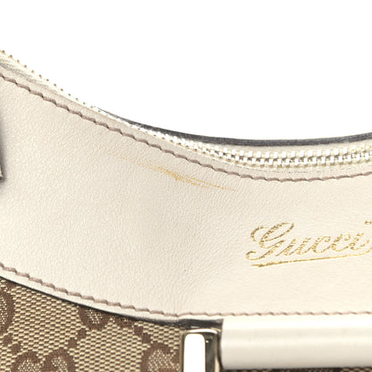 Gucci Monogram Large D Gold Hobo Off White 11 of 13
