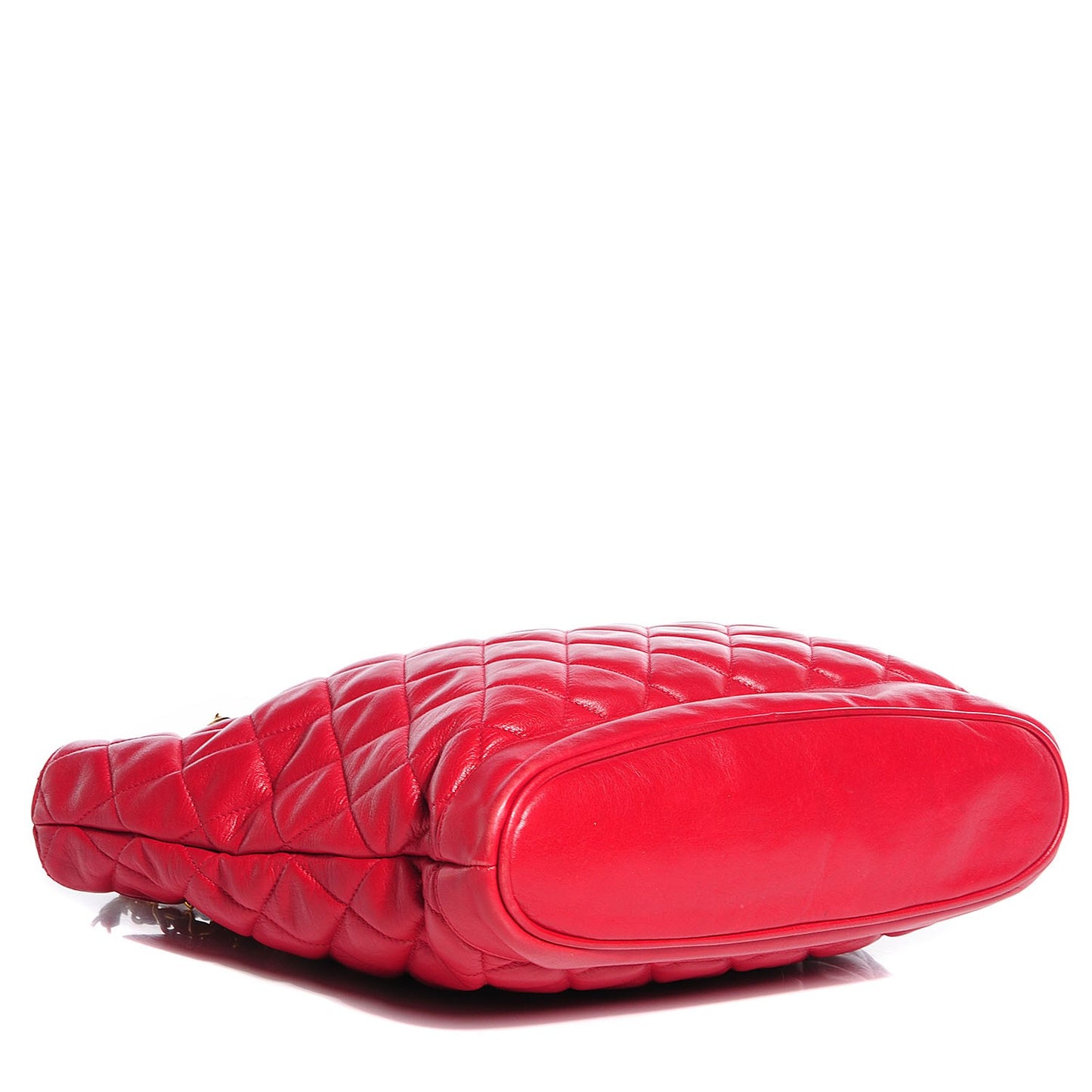 Lambskin Quilted Shoulder Bag Red