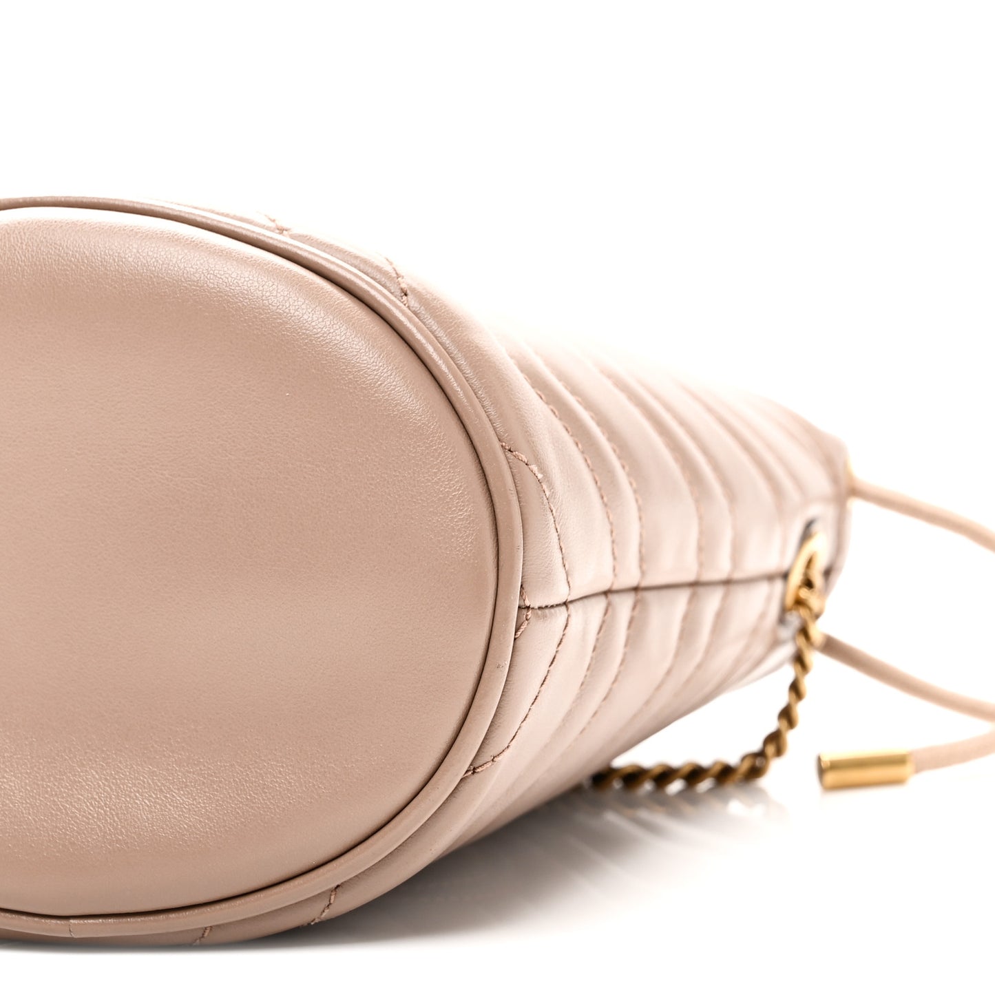 Calfskin Matelasse Mini GG Marmont 2.0 Bucket Bag Porcelain Rose