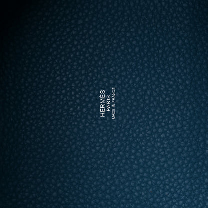 Hermes Taurillon Clemence Picotin Lock 18 PM Blue Jean 6 of 12