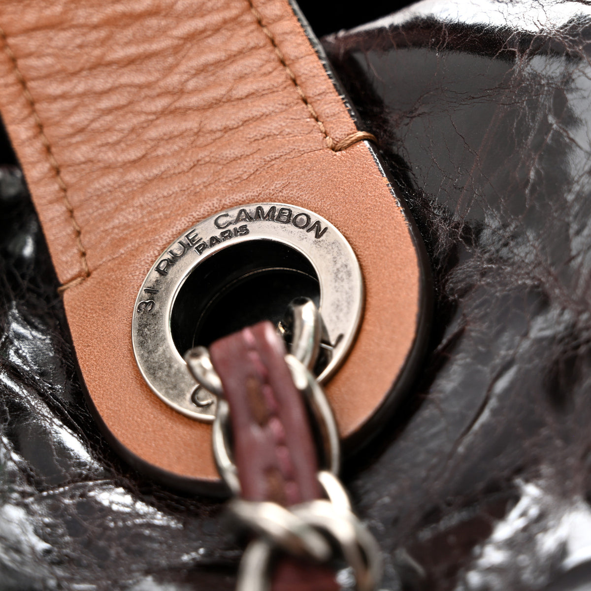 Chanel Iridescent Calfskin Quilted Large In The Mix Tote Dark Brown 13 of 13