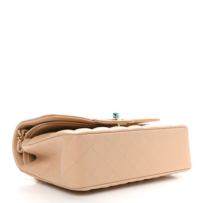 Chanel Caviar Quilted Small Double Flap Beige 4 of 11