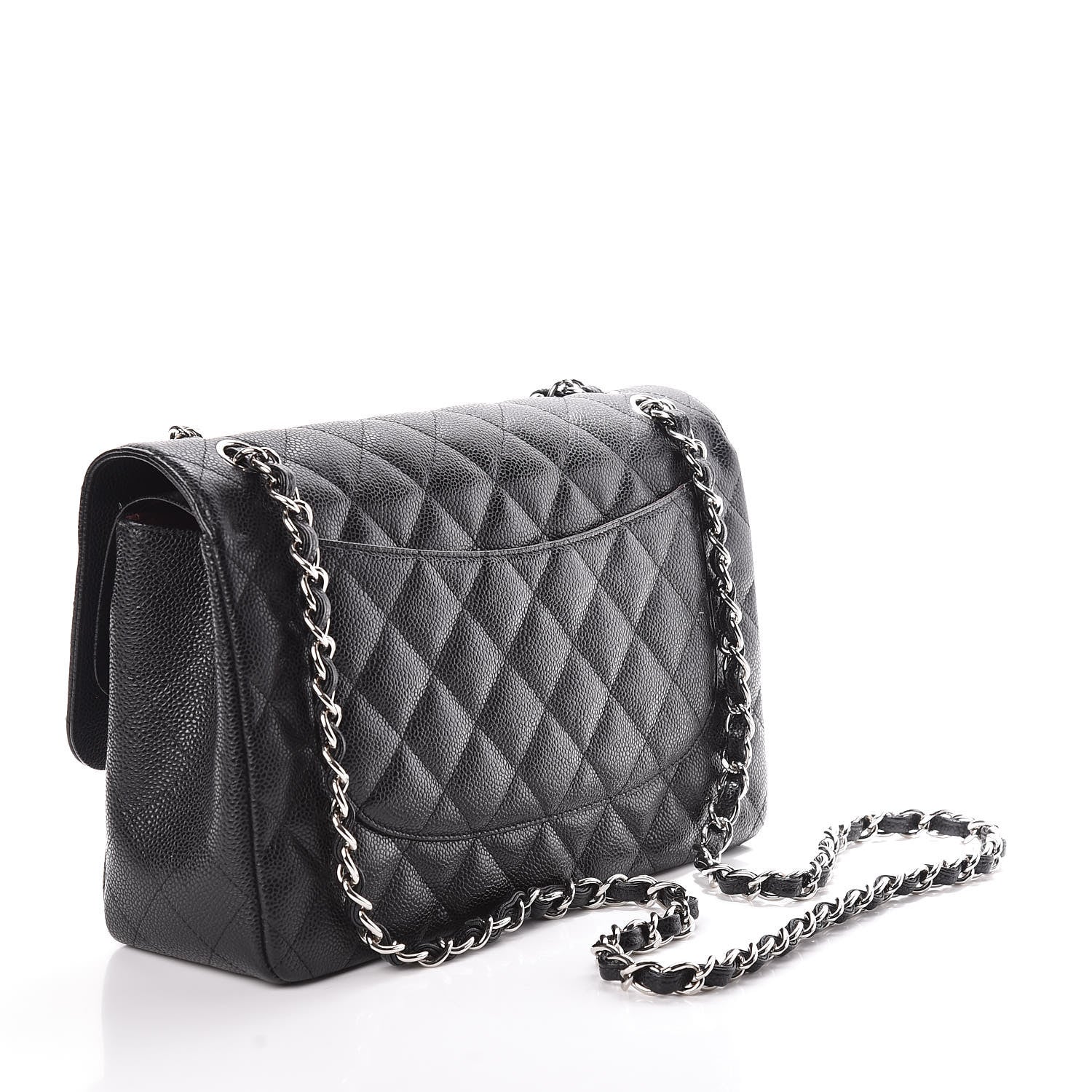 Chanel Caviar Quilted Jumbo Double Flap Black 3 of 10