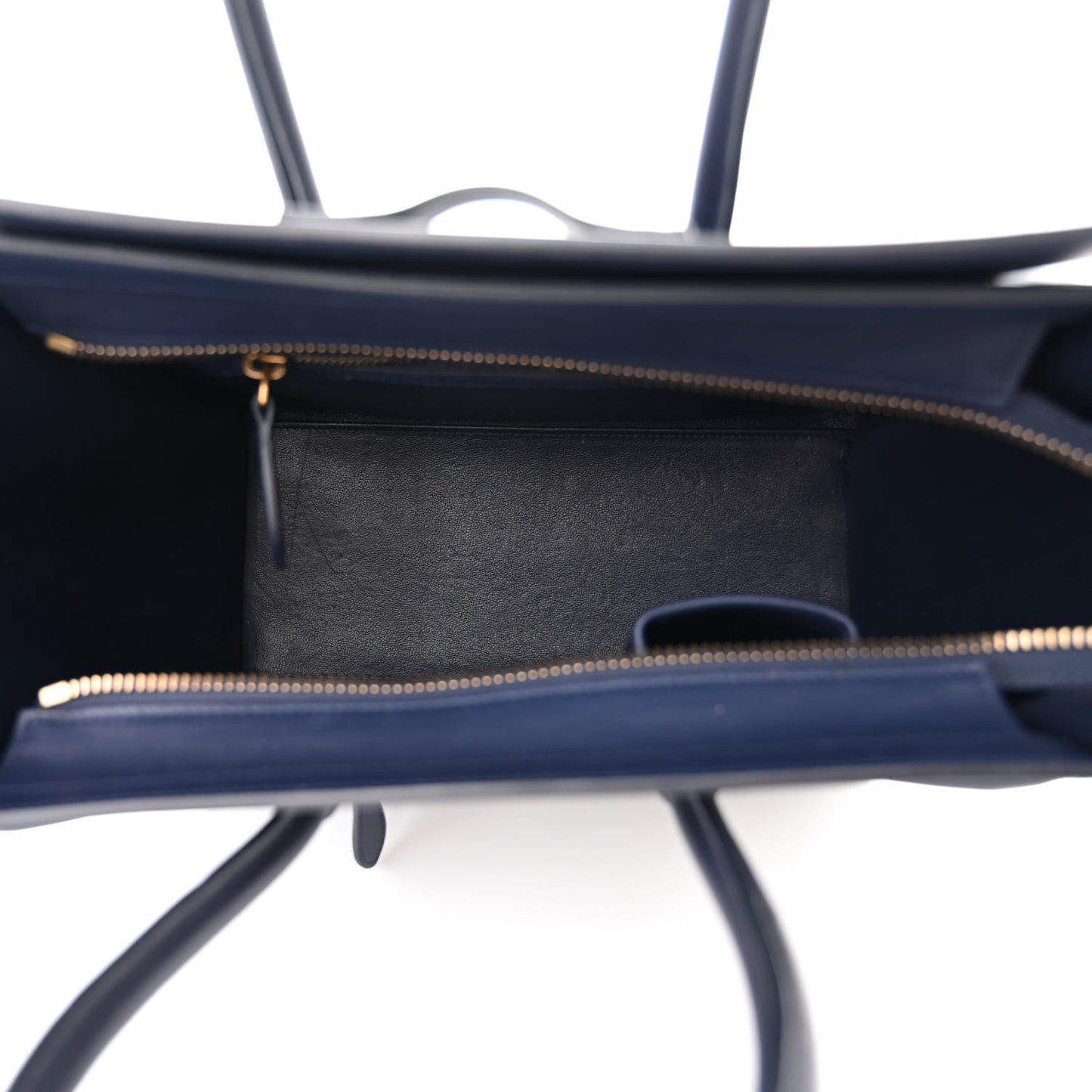 Smooth Calfskin Micro Luggage Navy Blue