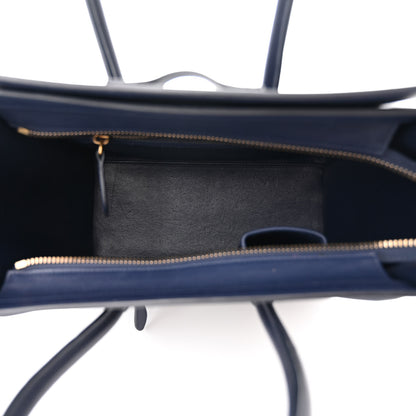 Celine Smooth Calfskin Micro Luggage Navy Blue 5 of 13