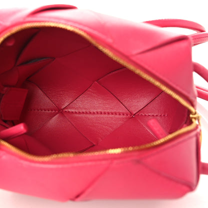 Bottega Veneta Lambskin Maxi Intrecciato Mini Cassette Camera Bag Cranberry 5 of 9