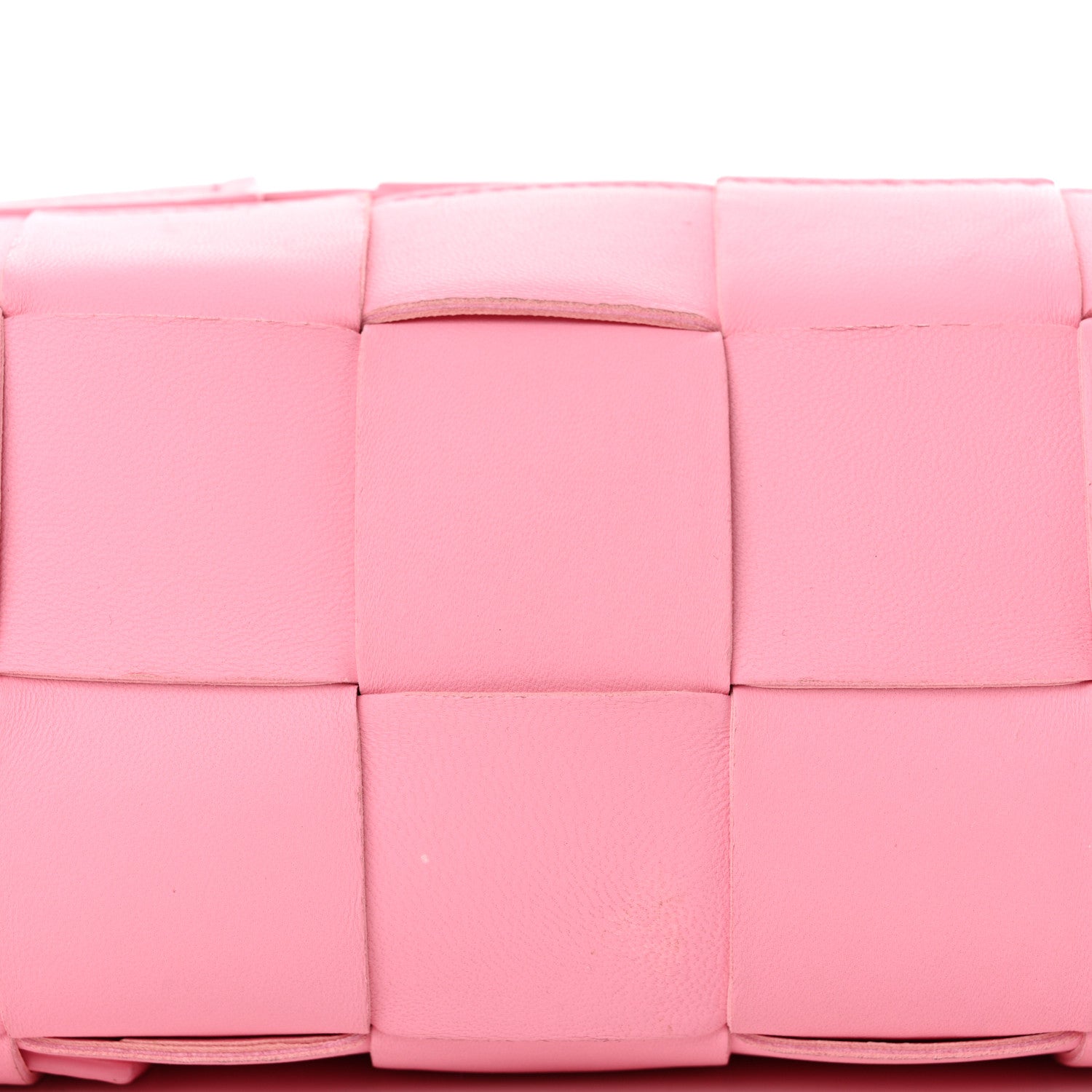 Bottega Veneta Lambskin Maxi Intrecciato Small Brick Cassette Bag Pink 10 of 11