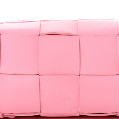 Bottega Veneta Lambskin Maxi Intrecciato Small Brick Cassette Bag Pink 10 of 11