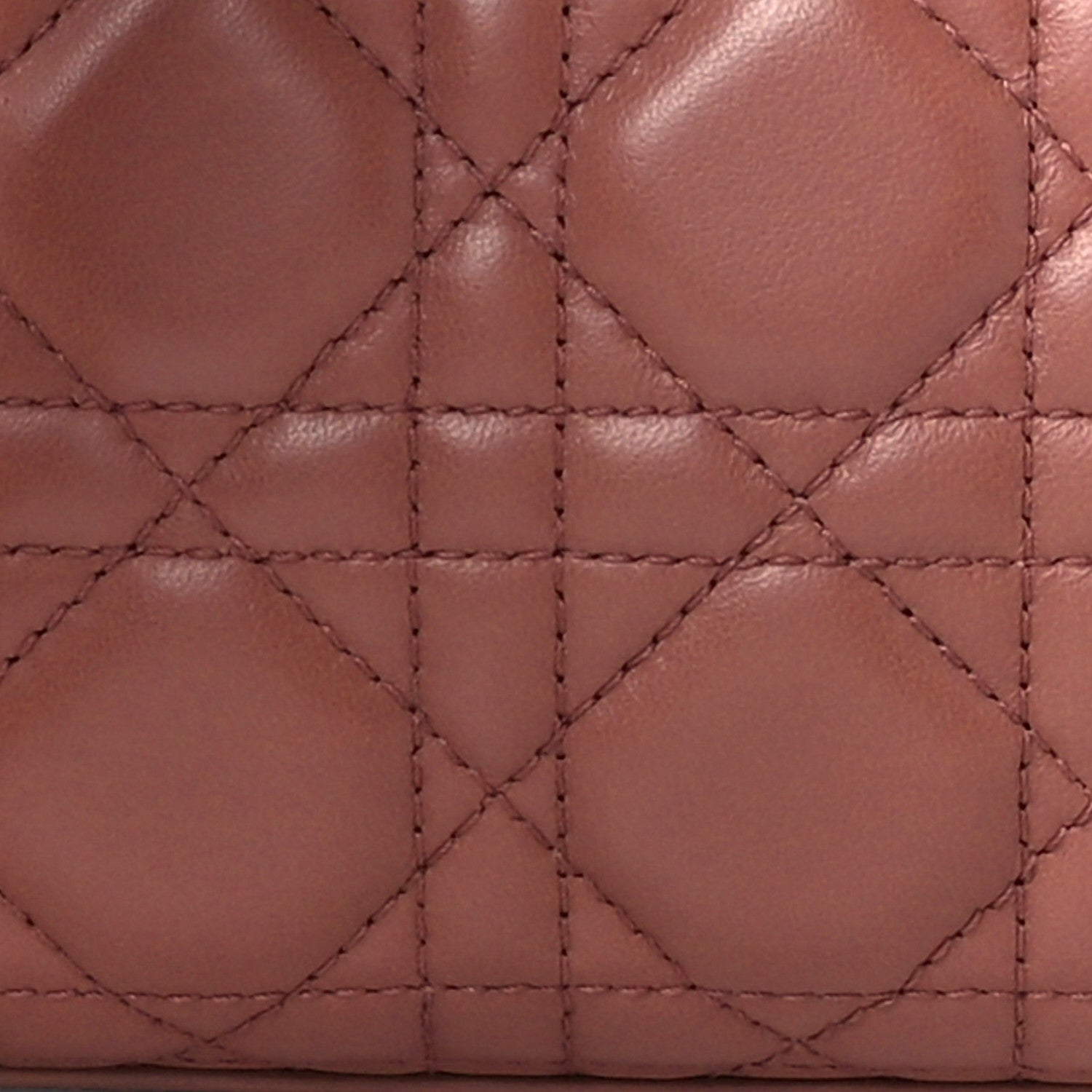 Christian Dior Lambskin Cannage Small Lucky Badges My Lady Dior Petale Brique 10 of 14