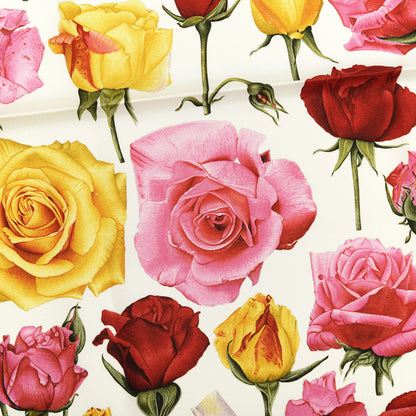 Gucci Silk Rose Print Square Scarf Multicolor 3 of 4