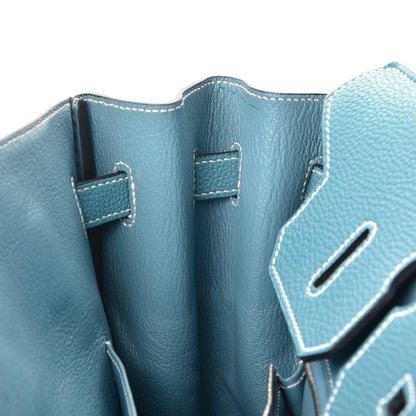 Hermes Togo Birkin 35 Blue Jean 13 of 38