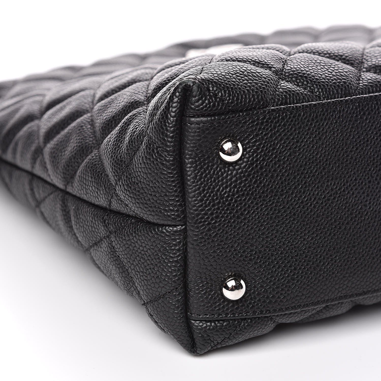 Chanel Caviar Quilted Large CC Shopping Tote Black 8 of 11