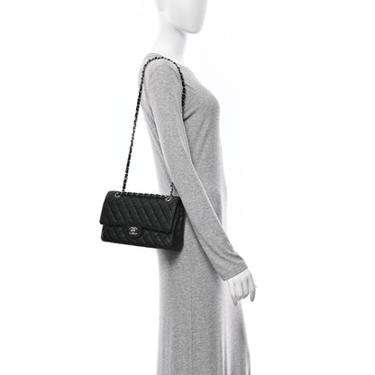 Chanel Caviar Quilted Medium Double Flap Black 2 of 10